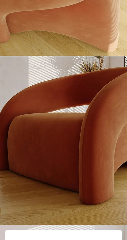 Nordic design single sofa modern minimalist light luxury living room balcony leisure tiger chair  FT