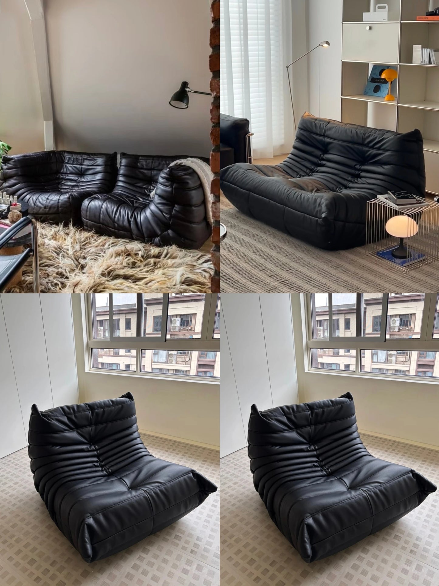 Leather caterpillar sofa set is very practical for living rooms, bedrooms, hotels, and businesses,