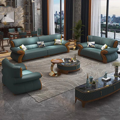 Sectional Nordic Living Room Sofas Pouf Leather Minimalist Modern Living Room Sofas Couch Lounge Muebles Lounge Suite Furniture