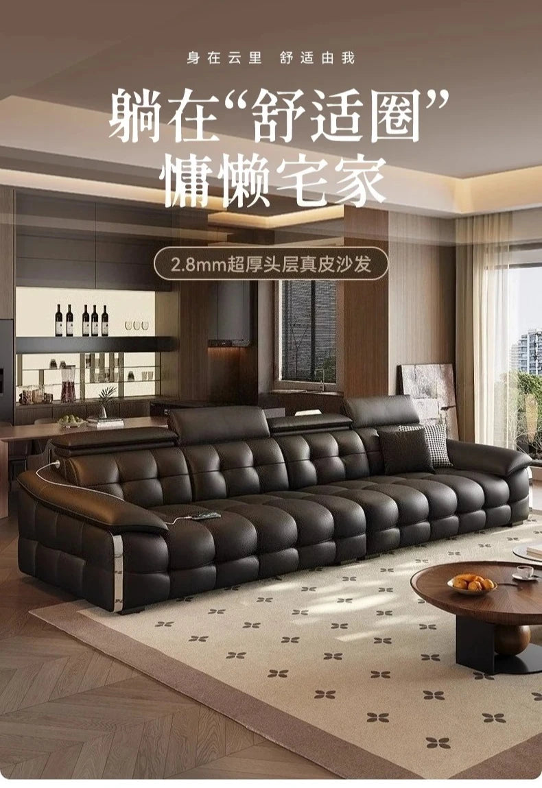 Modern Luxury Lawrence Sofa Leather Living Room Sofas Couch Armchair Home Furniture Leisure Sofa Armchairs Chaise Lounges