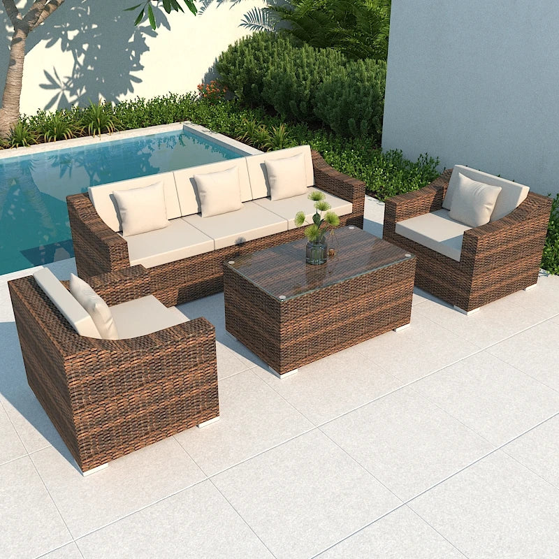 # Rattan Outdoor Wicker Patio Garden Sofa Fancy Sofa and Table Sets