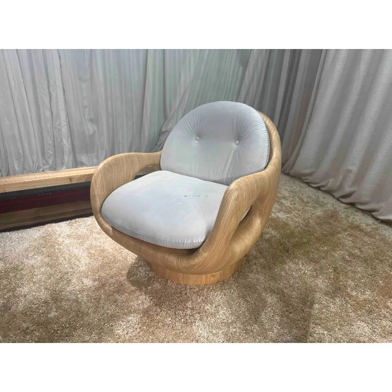 2025 Italy's new creative leisure  easy leisure recliningr simple rocking chair velvet fabric l