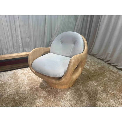2025 Italy's new creative leisure  easy leisure recliningr simple rocking chair velvet fabric l