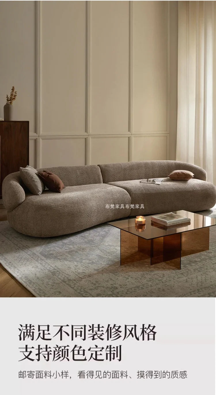 Designer Lounge Living Room Sofas Children Luxury Modern Nordic Sofas Canape Outdoor Curved Wood Divano Lounge Suite Furniture
