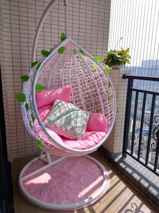 -Indoor Outdoor Rope Hanging Swing Terrace Bedroom Hammock Egg Chair Swing Custom Patio Swing Chair