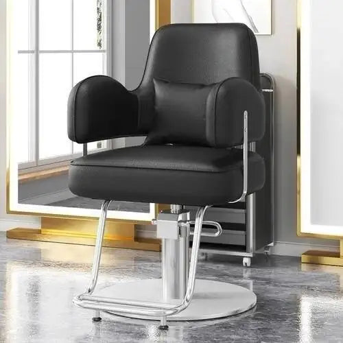 Style Durable Hair Salon European Barber Chairs Hairdressing Chair Dressing Room Back Armchair Recliner Cabeceros Furniture
