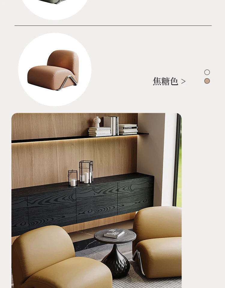 Tumbonas Lounge Living Room Chairs Sofa Lazy Reading Leather Living Room Chairs Individual Throne Sillones Library Furniture