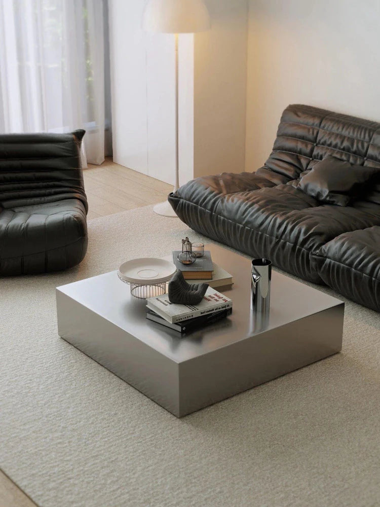 Unique Modern Coffee Table Metal Aesthetic Simple Living Room Decoration Coffee Table Center Italian Meubles Salon Furniture