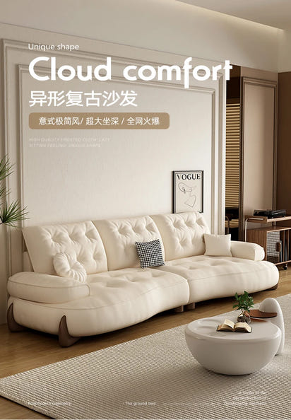 Postmodern Living Room Sofas Fabric Nordic Designer Modern Lounge Couch Lazy Replica Sleeper Princess Divano Salon Furniture