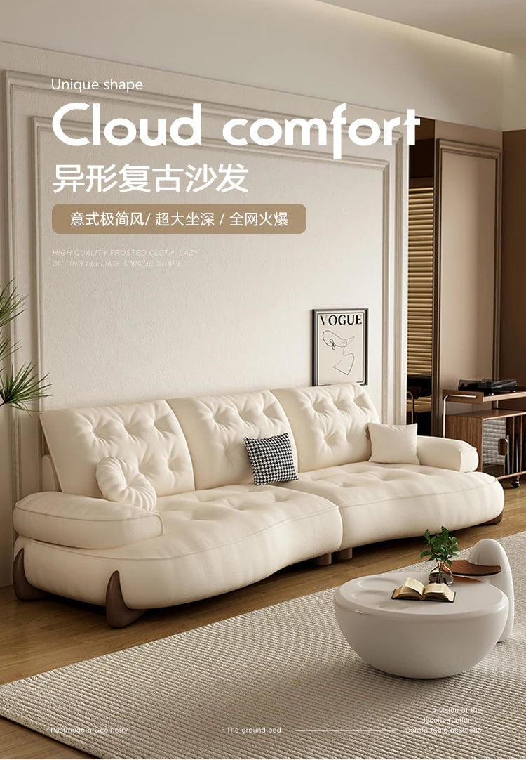 Postmodern Living Room Sofas Fabric Nordic Designer Modern Lounge Couch Lazy Replica Sleeper Princess Divano Salon Furniture