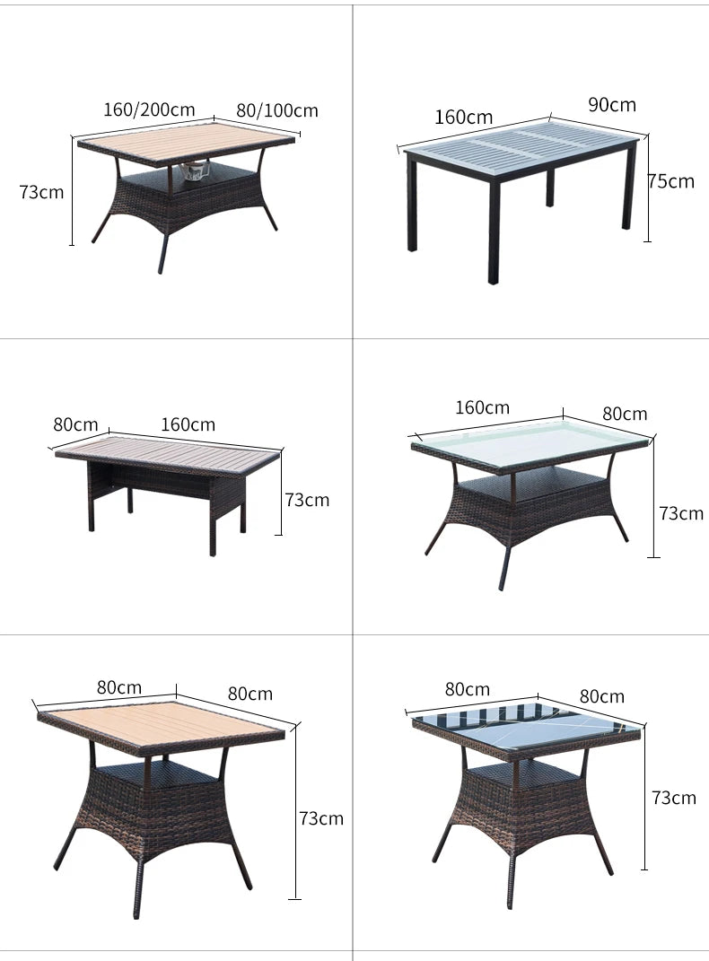 Custom Design Pastoral Garden Set Pastoral Garden Set Plastic Rattan Patio Furniture Set