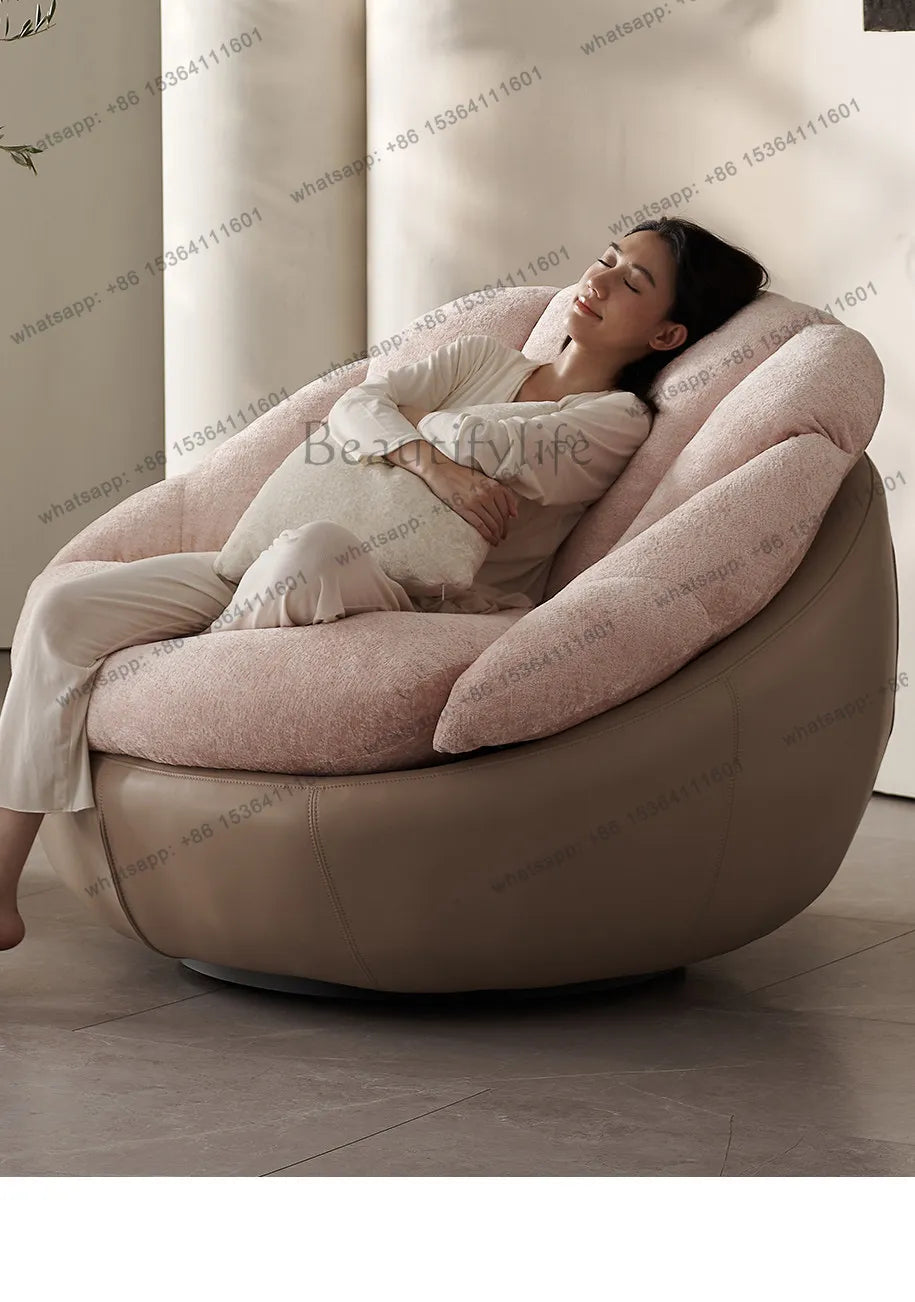 yj57 Sofa chair modern simple living room balcony household lazy leisure chair spot light luxury