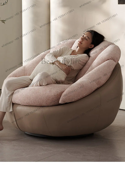 yj57 Sofa chair modern simple living room balcony household lazy leisure chair spot light luxury