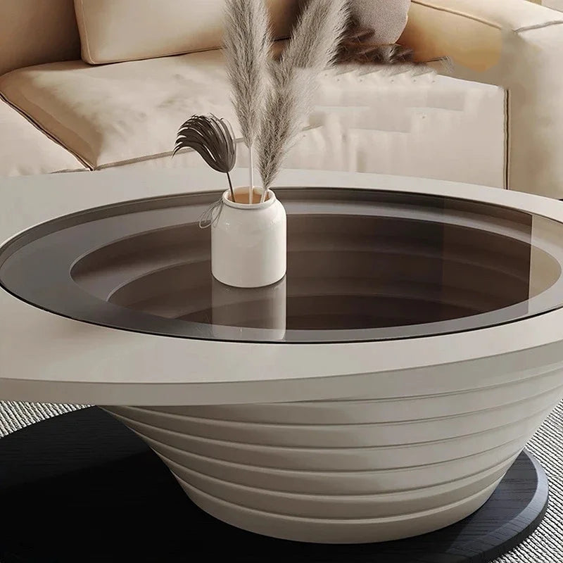 Oval Modern Coffee Table Unique Trendy Design European Coffee Table Neutral Minimalist Table Basse Living Room Furniture