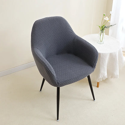 1/2pcs Jacquard Chair Covers High Arm Dining Chair Cover Elastic Chair Seat Slipcover Protector for Wedding Living Room Home