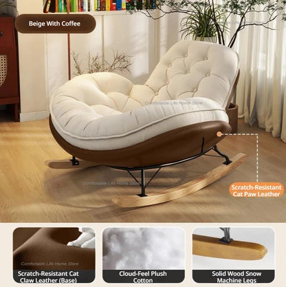 Simplicity Vanity Chaise Lounge Luxury Leisure Modern Suede Chaise Lounge Comfort Ergonomics Living Room Furniture Taburete Lsyy