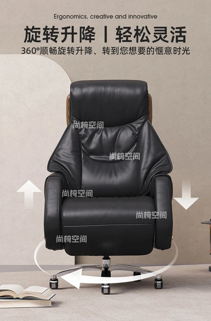 Leather Gaming Chair Meditation Modern Comfortable Office Cute Living Room Chair Durable Elastic Sillas De Oficina Furniture