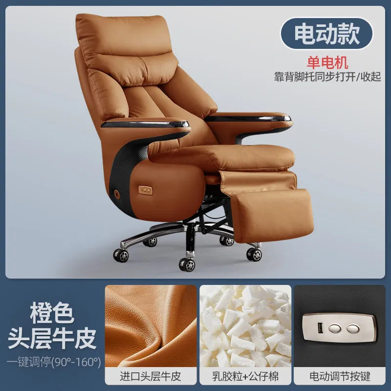 Smart Electric Executive Office Chair with Ventilation - Reclining Massage CEO Chair for Home Professional Use Furniture JT40