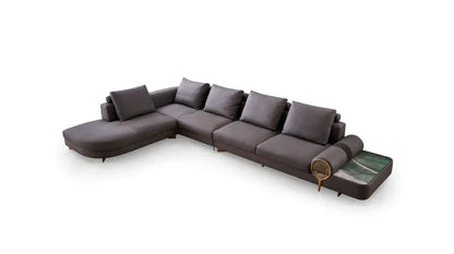 Modern European luxury villa split sofa can be customized living room modular set leather fabric wooden sponge