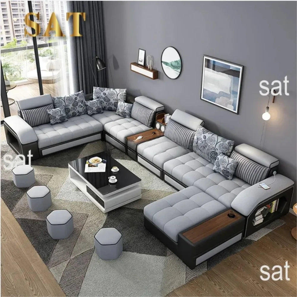 'lazy contemporary folding restaurant turkish leather sleeper sectional sofa furniture 100% leather modern sofa set
