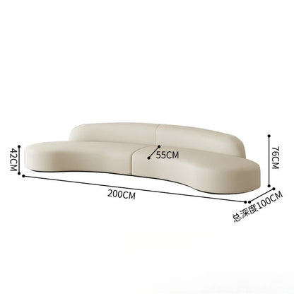 Nordic Fabric Sofa Office Business Reception Sofa Coffee Table Combination Beauty Salon Negotiation Leather Sofa