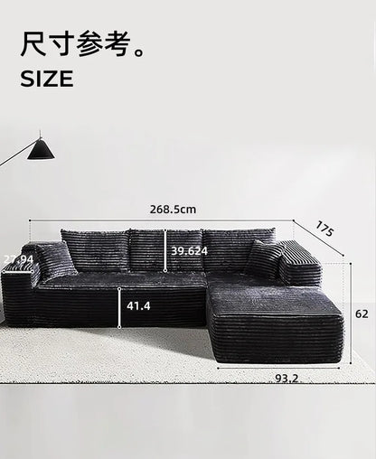 Compressed fabric sofa segmented, free combination, integrated sofa