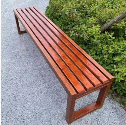 Banc en acier inoxydable au Design moderne, pour parcs de jardin de luxe en plein air et patios d'hôtel, sièges métalliques résistants au soleil et imperméables