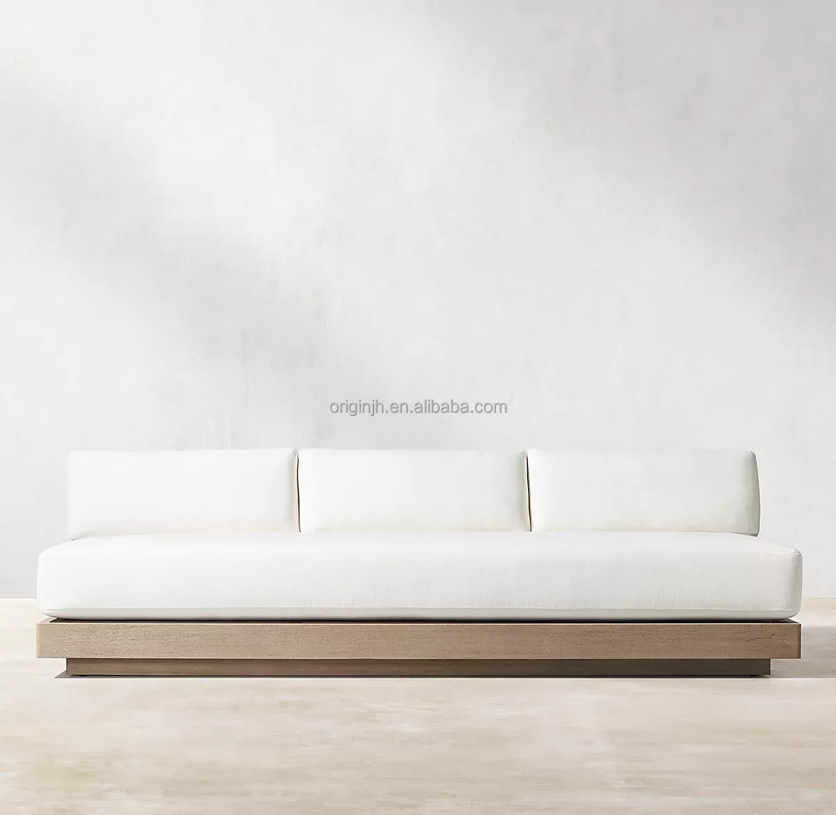 Minimalism Outdoor Garden Sofa Set Popular and Luxury Teak Patio Furniture