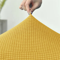 Elastic Polar Fleece High Arm Chair Covers Dining Adjustable Armchair Cover Hotel Bar Seat Slipcover Home Wedding Decoration