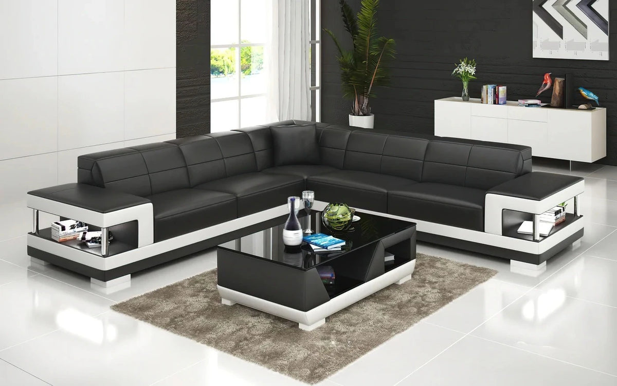 Nordic new creative leather sofa first layer cowhide modern living room sofa