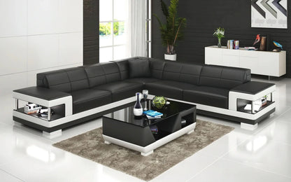 Nordic new creative leather sofa first layer cowhide modern living room sofa