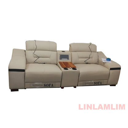 *-/2025  Italian Modern Luxury Leather Recliner Sofa Electric Reclining Sofa Living Room Furniture