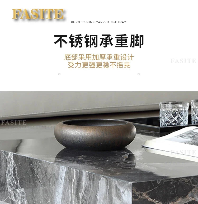 Marble Top Coffee Table Living Room Luxury Stone Rectangular Coffee Table Modern Topper Italian Table Home Furniture