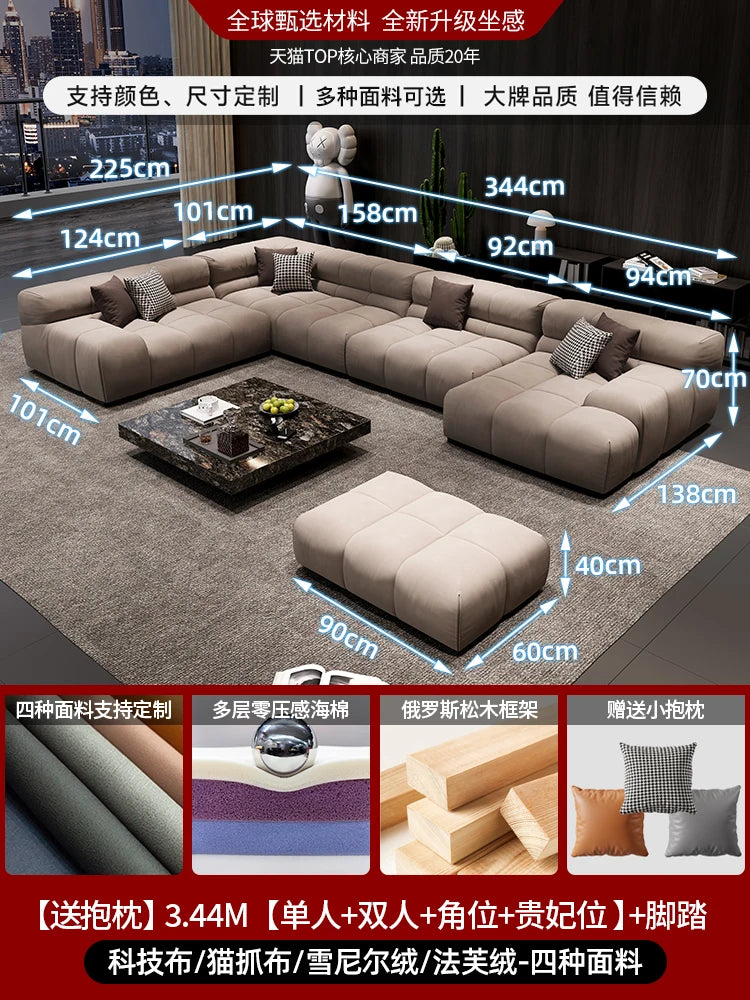 Curved Designer Living Room Sofas Mid Century Floor Recliner Corner Living Room Sofas Hallway Office Muebles Office Furniture