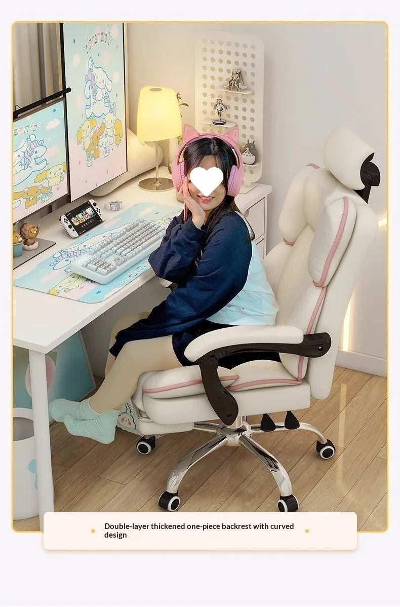 Ergonomic Office Chair Gaming High Back Computer Desk Chair Adjustable Lumbar Support Reclining Swivel Armrest Home Sillas