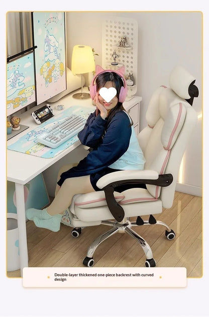 Ergonomic Office Chair Gaming High Back Computer Desk Chair Adjustable Lumbar Support Reclining Swivel Armrest Home Sillas