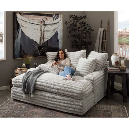 custom.ATUNUS American Thick Striped Corduroy Plush Sectional Sofa Couch Set Compression Fabric Living Room Sofa
