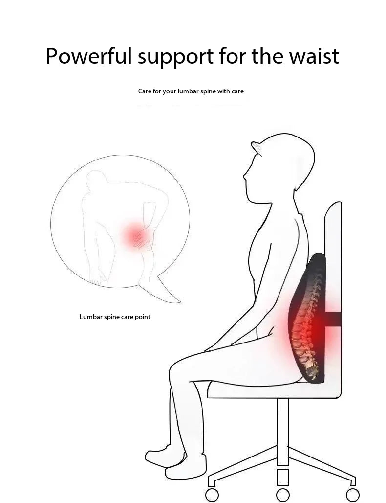 Car Neck Pillow Memory Foam Headrest Cushion Breathable Lumbar Back Support Pillow Relieve Fatigue for Car Seat Office Chair