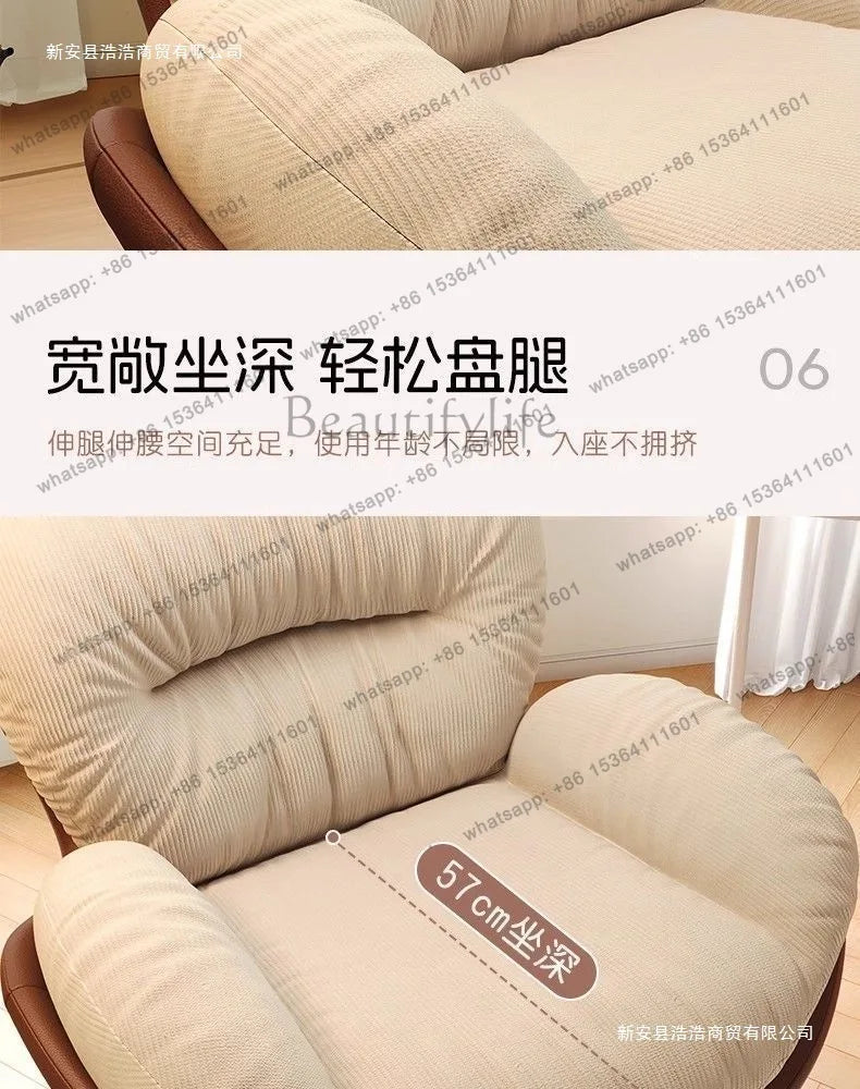 Lazy Sofa Rotating Eggshell Chair Rocking Chair Recliner Balcony Household Sleepable Leisure Single Sofa Nest Chair Schlafsofa