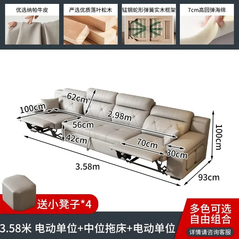 Recliner Luxury Divano Adhd Home Furniture Water Proof Living Room Sofa Armrest Electric Lounges Bedroom Living Room Sofas