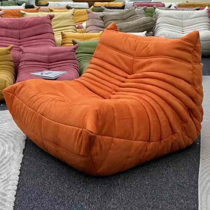 Lazy Floor Couch Caterpillar Sofa Chair Soft Living Room Sofa Recliner Bedroom Balcony Leisure Single Fireside Chair
