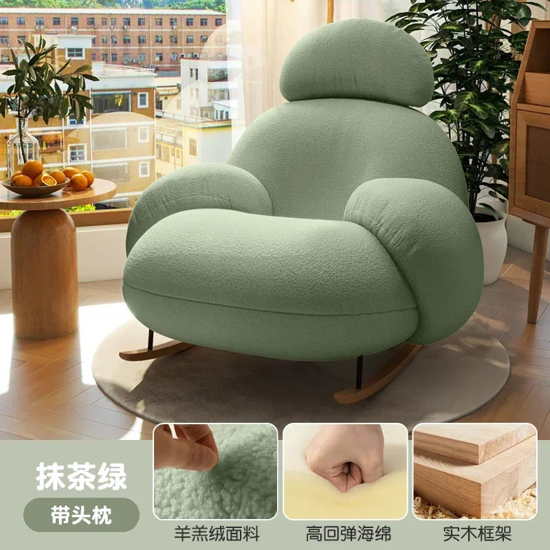 Back Support Pink Chairs Modern Cute Designer Nordic Chair Lounge Recliner Luxury Sillones Modernos Para Sala Home Furniture