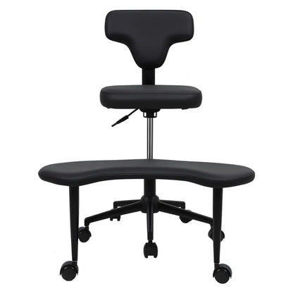 Height Adjustable Criss-Cross Desk Chair with Wheels And Lumbar Support Fidget-Friendly Office Chair for Dynamic Comfort