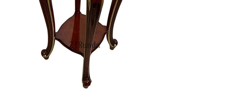 Solid wood flower stand, living room coffee table, piano paint rack, high-end furniture