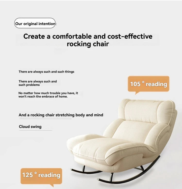 Lazy sofa, rocking chair, lounge chair, balcony, home use leisure chair, reclining or sleeping, living room rocking chair