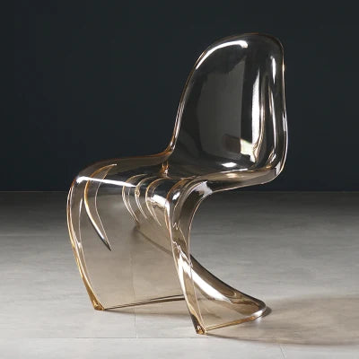 Creative Living Room Dining Stool Crystal Transparent Dining Stool Furniture Modern Minimalist Plastic Dining Chair