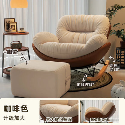 Unique Arm Chairs Rocking Lounge Salon Bedroom Lazy Relax Modern Reading Living Room Chairs Lounge Fauteuil Trendy Furniture