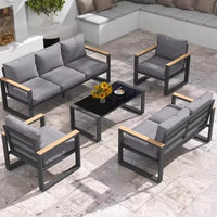 Outdoor villa, garden terrace, sofa courtyard, waterproof sunscreen sofa chair, furniture, leisure hotel B&B sofa