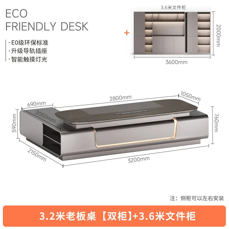 Minimalist Crafts Office Desk Storage Luxury Executive Organizers Office Desk Computer European Meuble Bureau Home Furniture