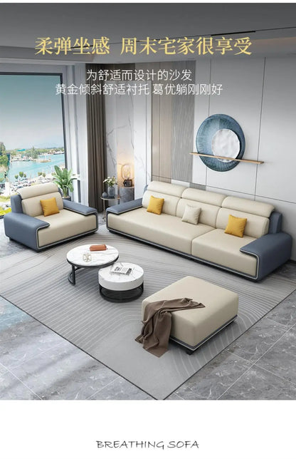 Living Rooms Italian Room Home Furniture Modern Couch Luxury Sectional Sofy Do Salon Modular Sofa Cama Livingroom Sets 0711LSY